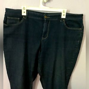 Size 18s dark blue denim jeans from Dress Barn